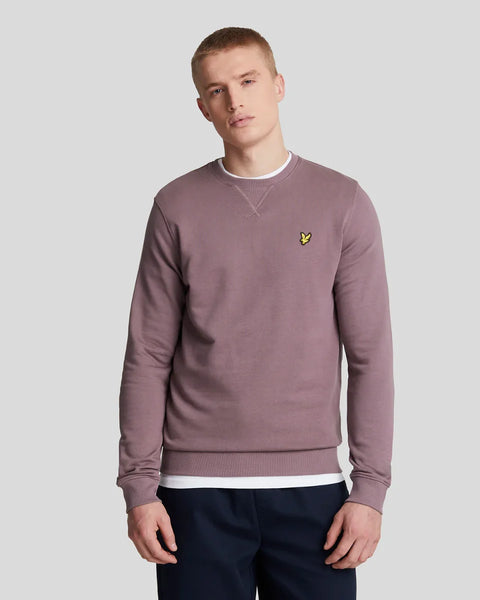 Lyle and Scott Ml424vog Crew Neck Sweatshirt In Highland Mauve