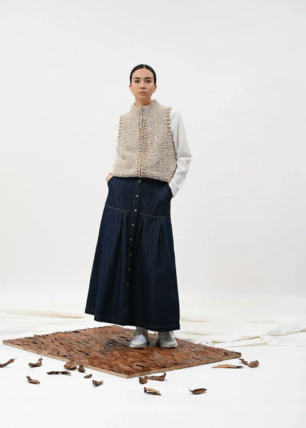 Humility Cordua Skirt In Blue Denim