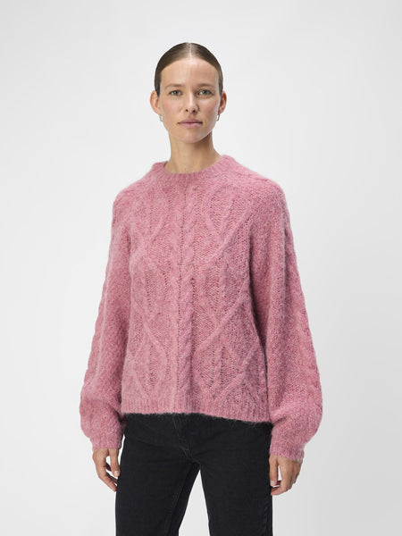 Object Smilla Slate Rose Knit Pullover