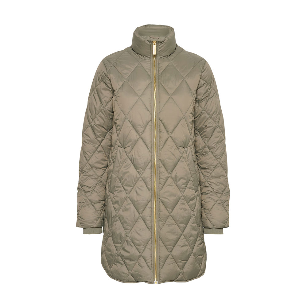 Part Two Quilted coat Olilas - olive green 