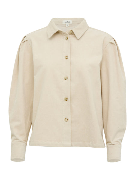 Soaked in Luxury  Helle Cord Shirt Oatmeal