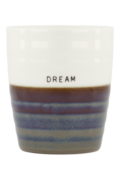 Zusss Koffiemok Dream Warmgrijs/wit