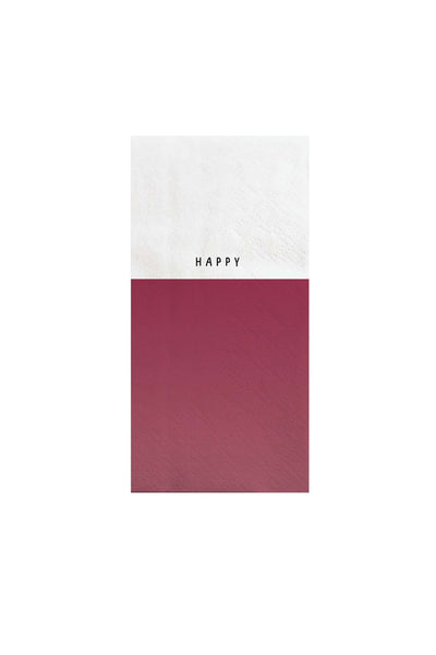 Zusss Servetten Happy 11x20cm Roze/wit