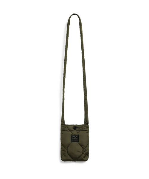 Taion Sac Military Cross Body Down Bag Small Dark Olive