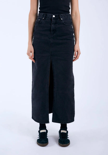 Dr Denim Myra Maxi Denim Skirt - Washed Black