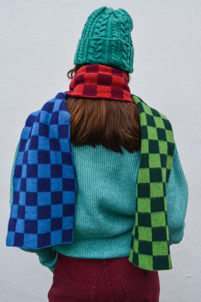 Howlin' Cosmic Checkerboard Forest Scarf