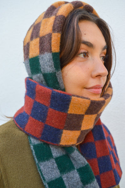 Howlin' Cosmic Checkerboard Blue Scarf