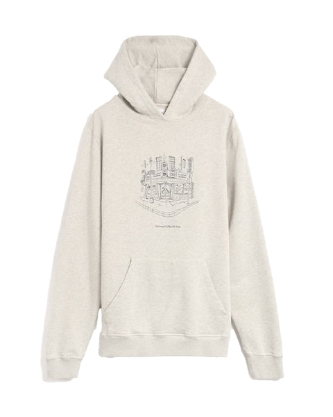 Edmmond Plain Grey Coffee Gift Shop Hoodie