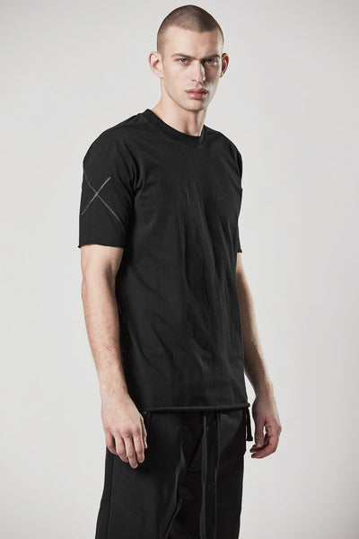 thom krom M Ts 818 Round Neck T-shirt Black