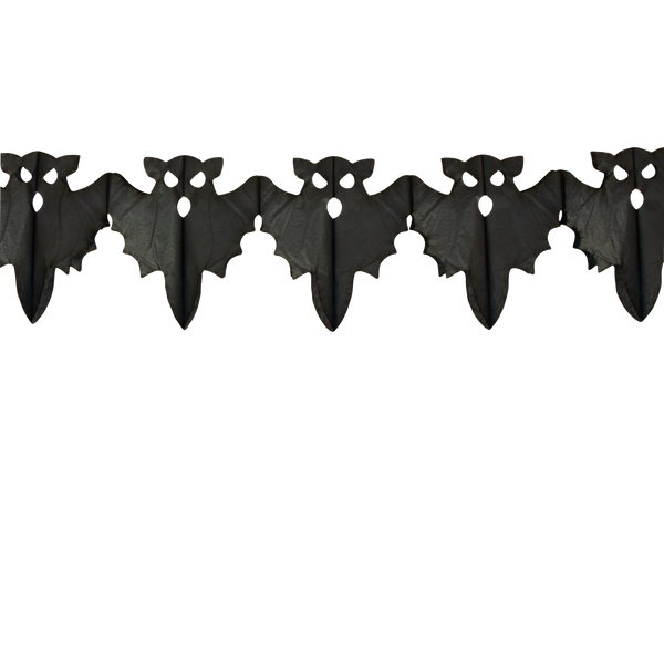 studio THIE (The Conscious & Paper Dreams) Paper Dreams Halloween Bat Garland Decoration, 3m