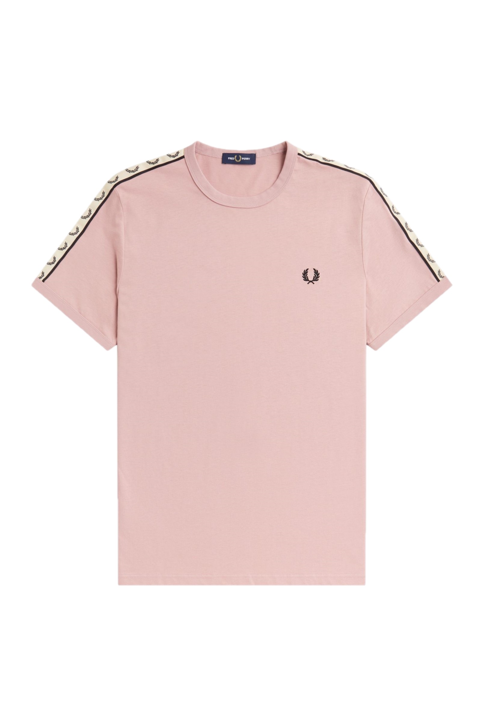 Fred Perry Fred Perry Taped Ringer T-shirt Dusty Rose Pink / Black