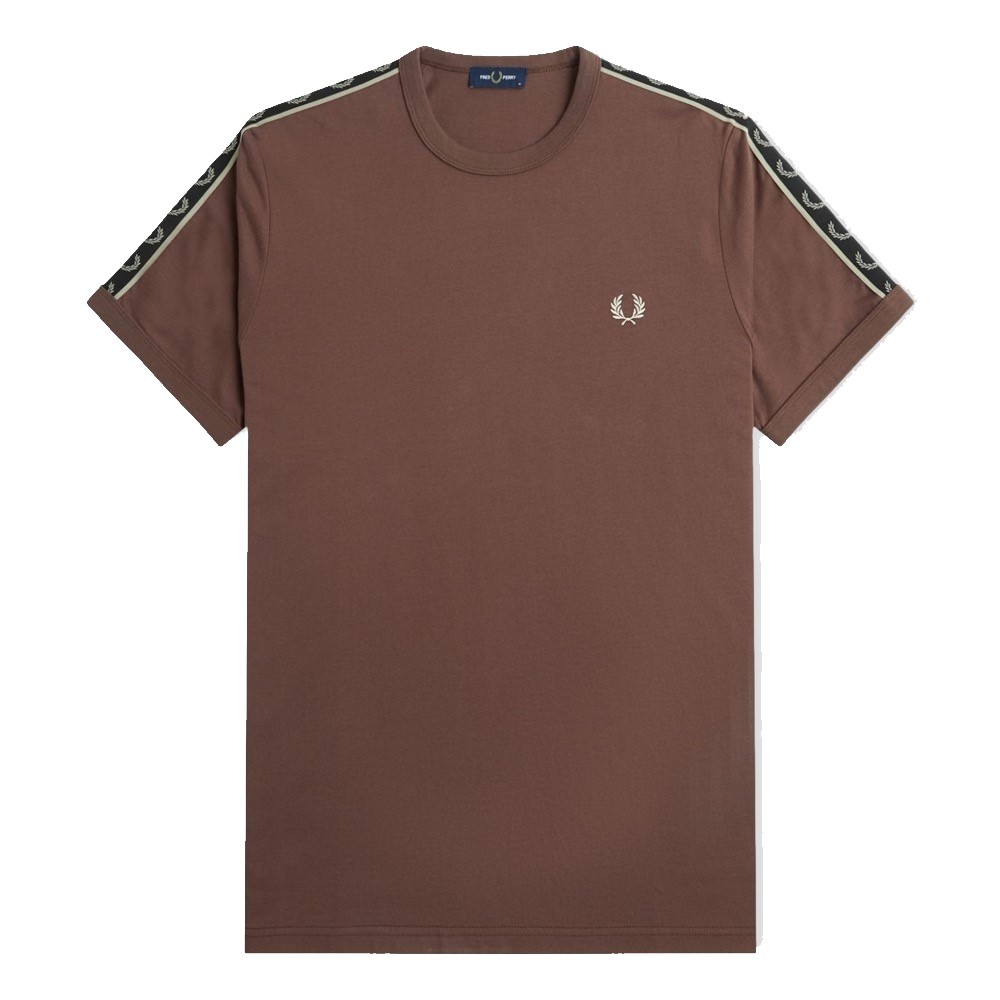 Fred Perry Fred Perry Taped Ringer T-shirt Carrington Brick / Warm Grey