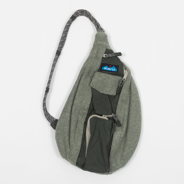 Kavu Camp Felt Mini Rope Bag In Green