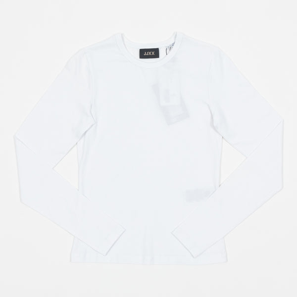 JJXX Womens Celine Long Sleeve T-Shirt In White