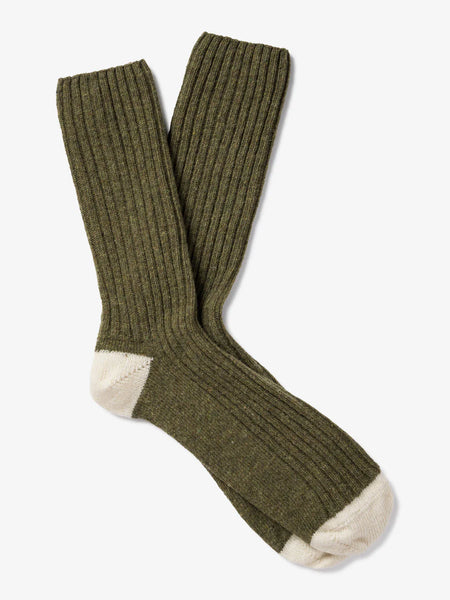 Royalties Chaussettes Benjamin Vert De Gris