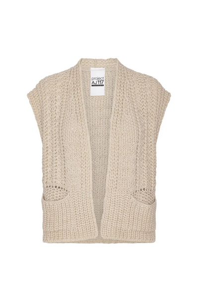 Project Aj117 Susie Sand Knit Waistcoat