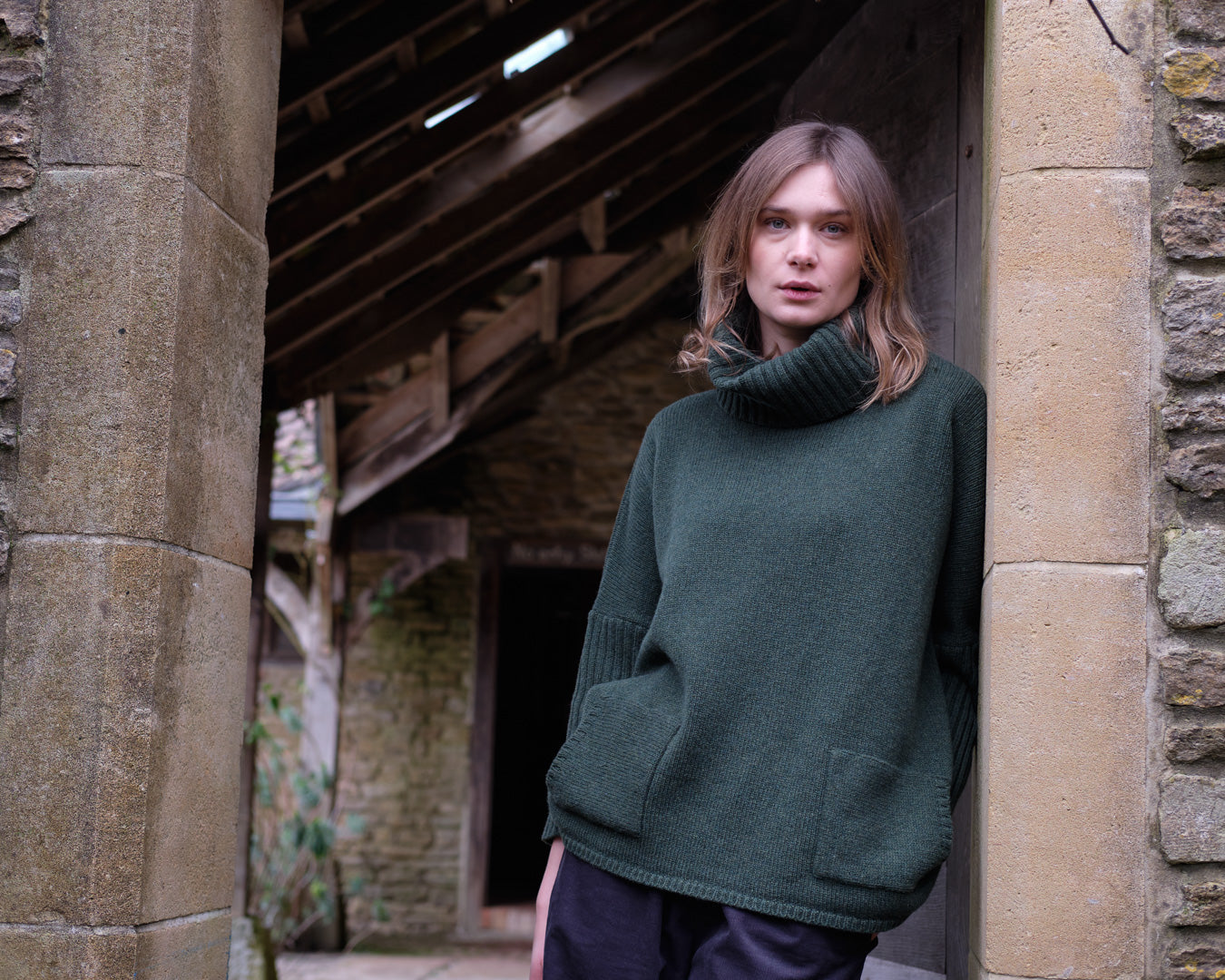 Bibico Adela Merino Wool Jumper - Rosemary