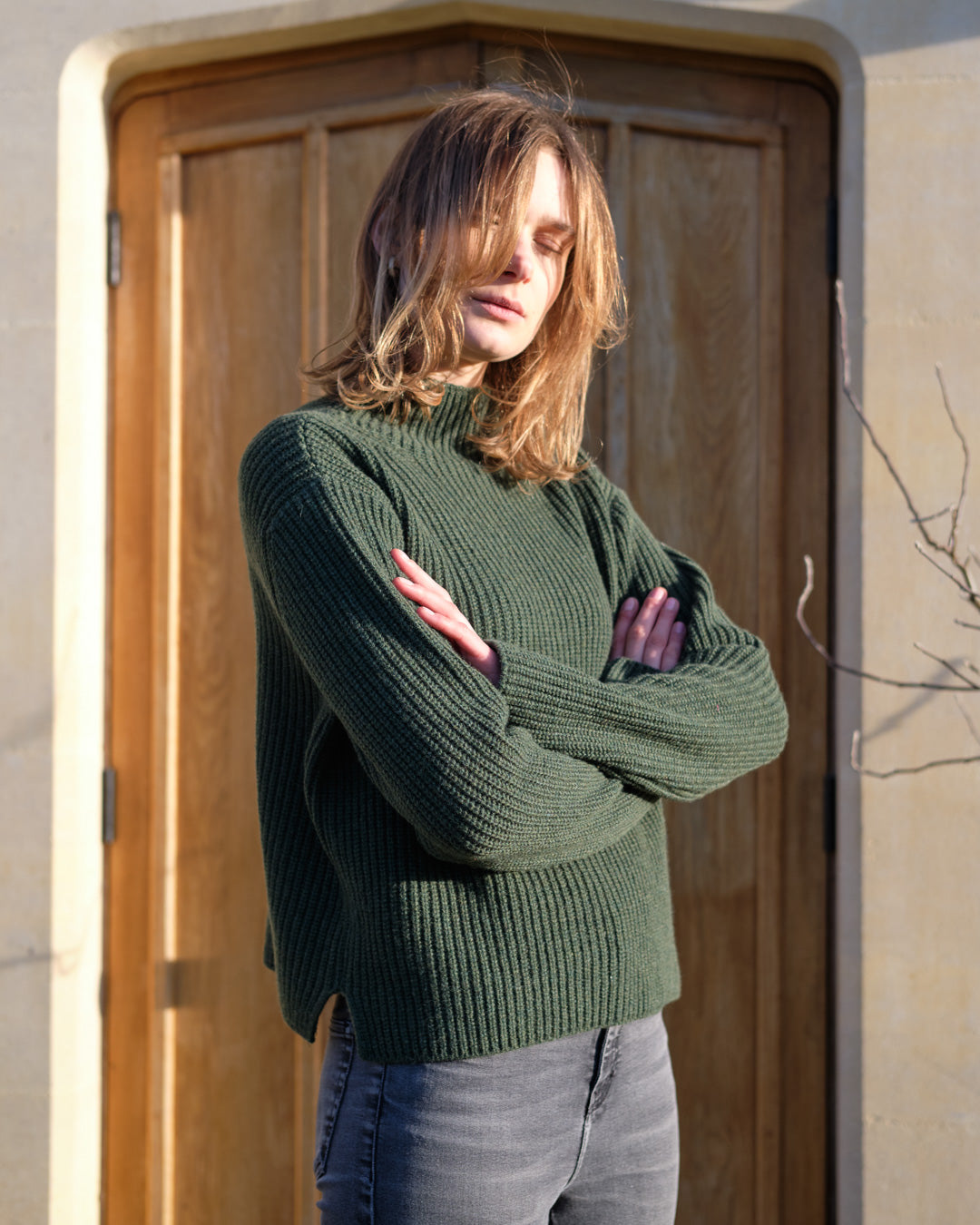 Bibico Matilda Ribbed Wool Jumper - Rosemary