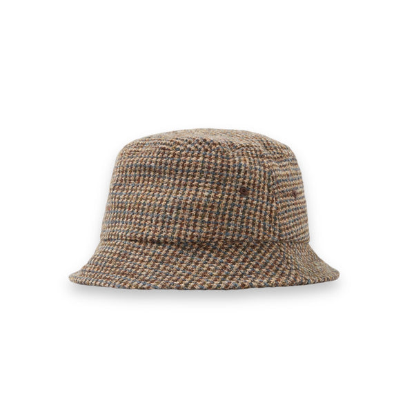 Universal Works Lewis Hat 31201 Harris Tweed Plaid Brown