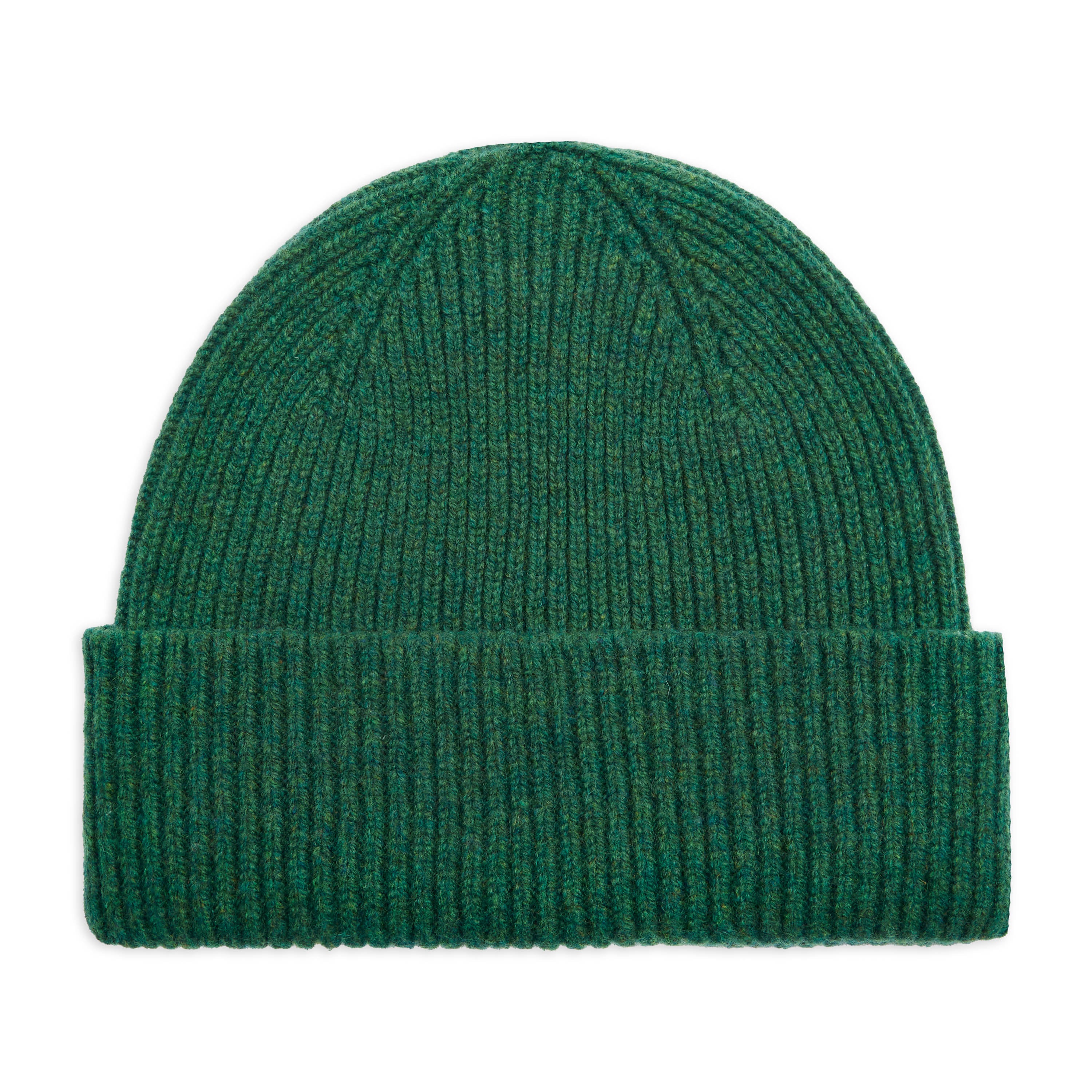 Burrows & Hare  Pure New Wool Beanie Hat - Courgette