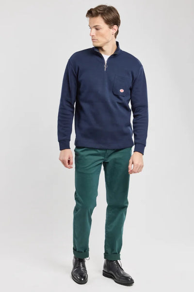 Armor Lux 70711 Troyer Heritage Sweatshirt In Marine Deep Navy Blue