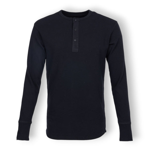 Pike Brothers 1927 Henley Long Sleeve - Faded Black