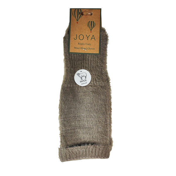 Joya Fawn Fingerless Wool Blend Gloves