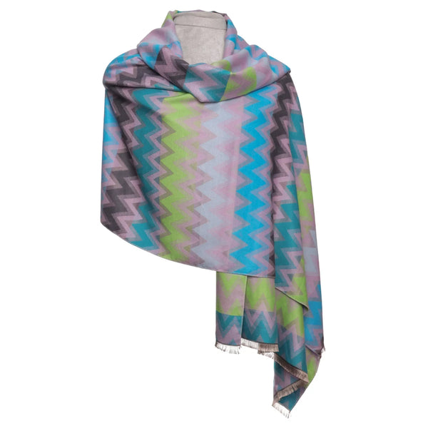 Zelly  1048111 Scarf/wrap Boarded Zigzag Lilac