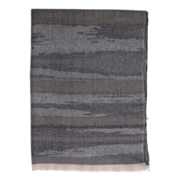 Zelly  1049512 Scarf Muted Stripes In Grey