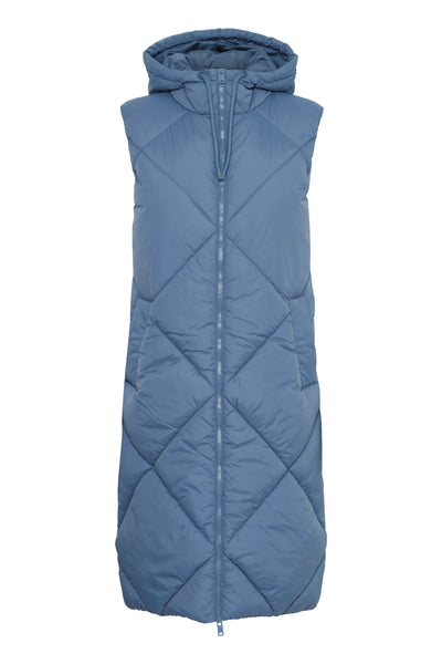 b.young Bomina Waistcoat 8 In Blue Horizon