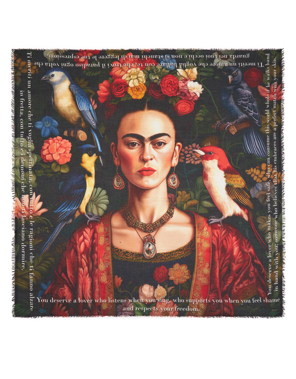 FALIERO SARTI Faliero Sarti Frida Kahlo Scarf