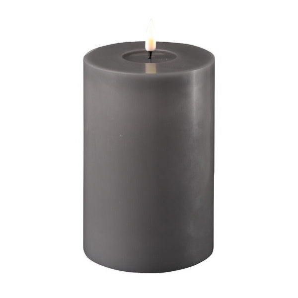 TUSKcollection Dark Grey Led Candle Sizes Available