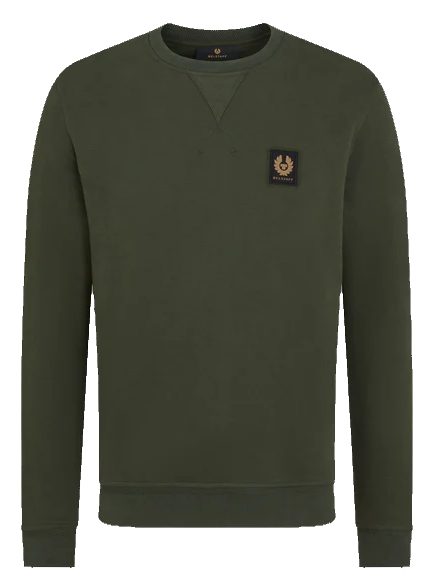 Belstaff Logo Sweatshirt Tile Green