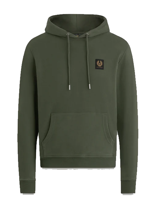 Belstaff Patch Popover Hoody Tile Green