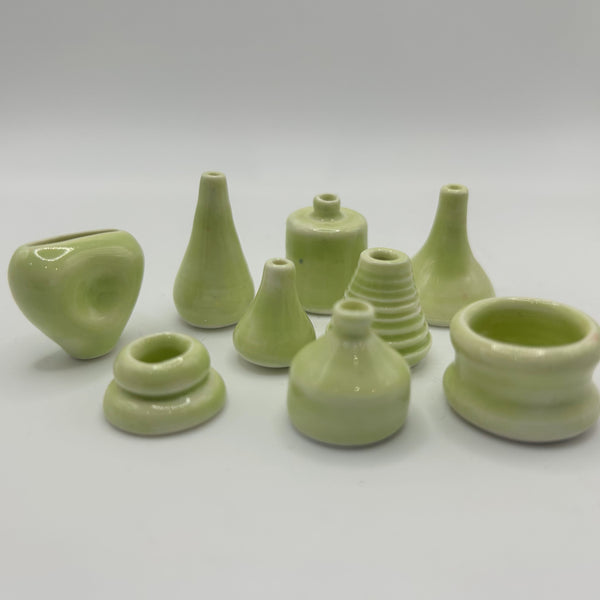 Lottie Mutton Ceramics Teeny Tiny Hand Thrown Pots / Lime