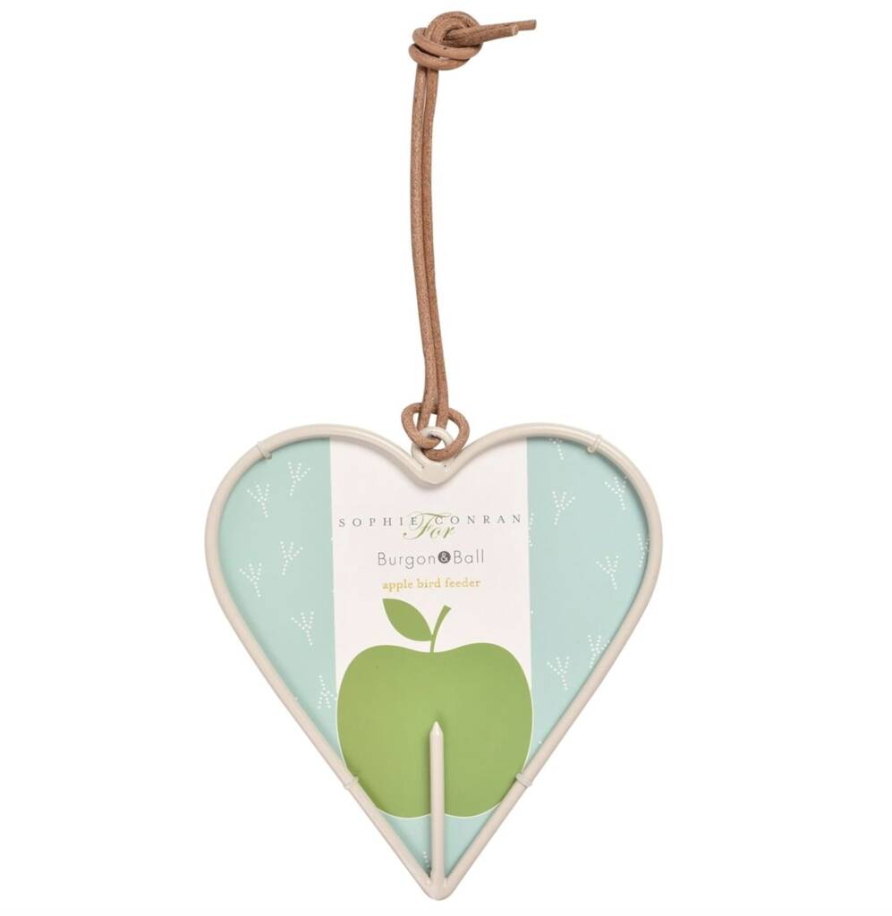 Burgon & Ball Heart Shaped Apple Bird Feeder