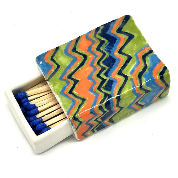 Lottie Mutton Ceramics Zigzag Matchbox