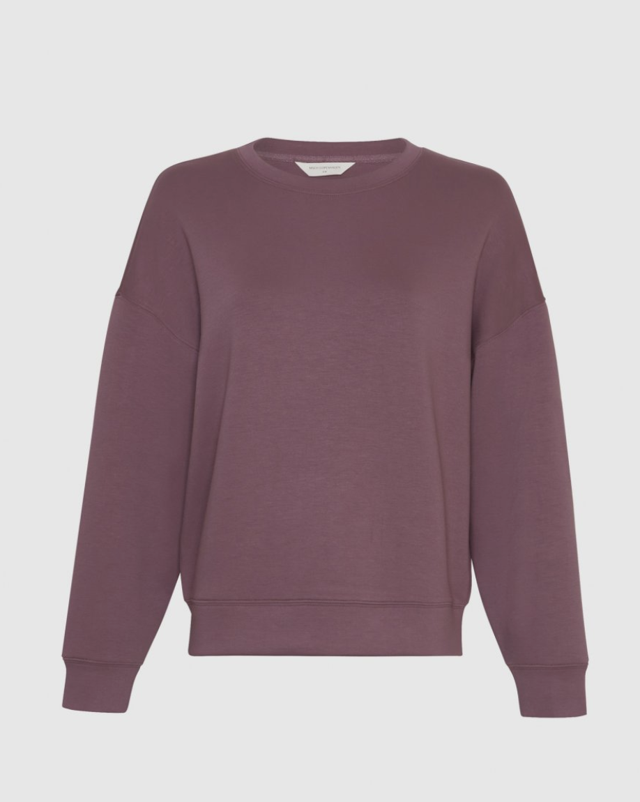 MSCH Copenhagen Ima Q Sweatshirt Black Plum