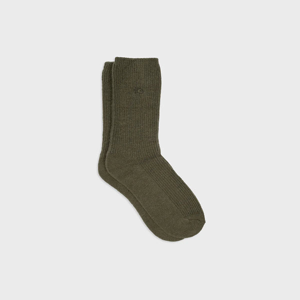 BILLYBELT Wool Socks With Angora - Khaki