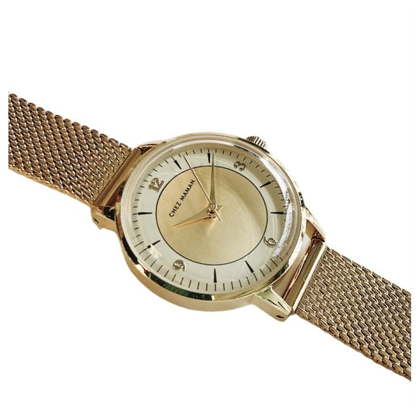 Chez Maman Montre La Billie Royal Gold Milanaise