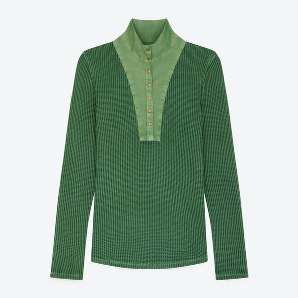 Leon & Harper Green Tabia Long Sleeve Top