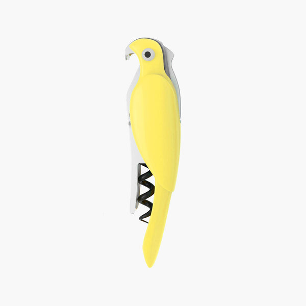 Uberstar Budgie Bottle Opener Corkscrew: Yellow