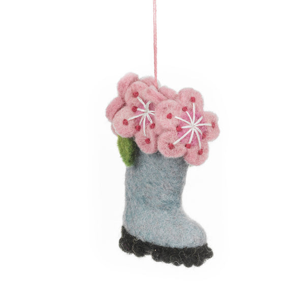 Felt So Good Handmade Blooming Wellington Boot