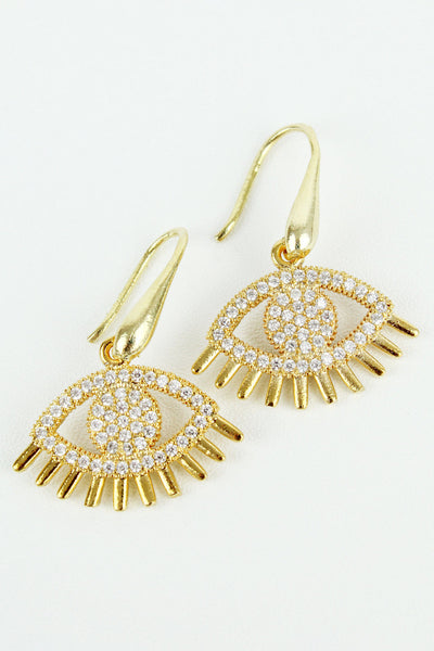 MYDORIS Crystal Evil Eye Earrings