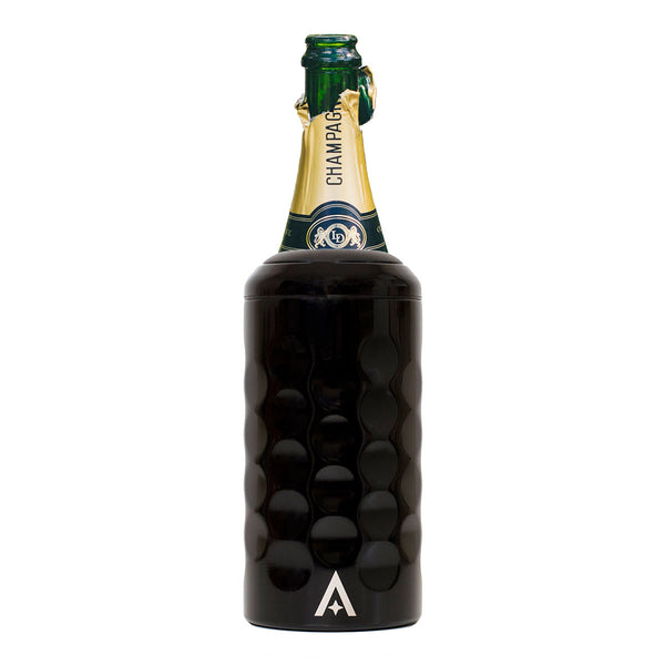 Uberstar Champagne/Wine Bottle Cooler With Lid - Black