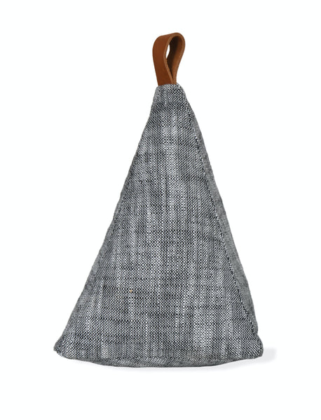 BUNNY AND CLARKE Chambray Cotton Pyramid Doorstop