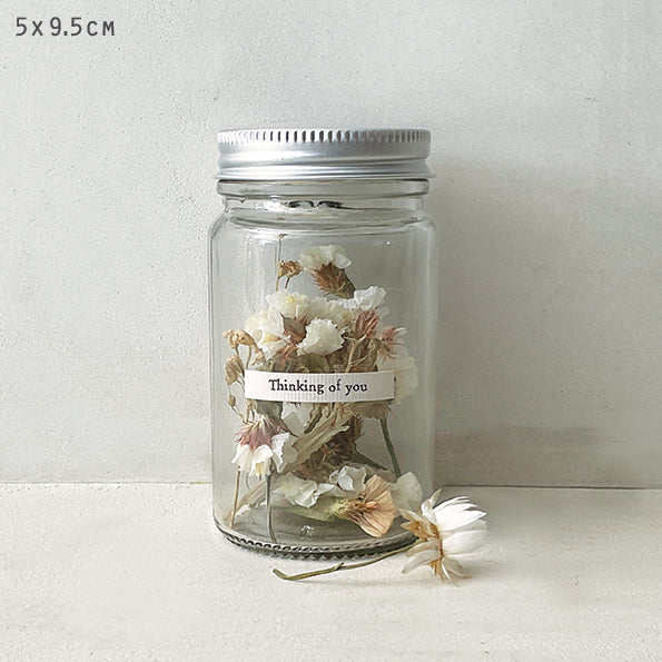 BUNNY AND CLARKE Dried Flowers In A Jar - Thinking of You