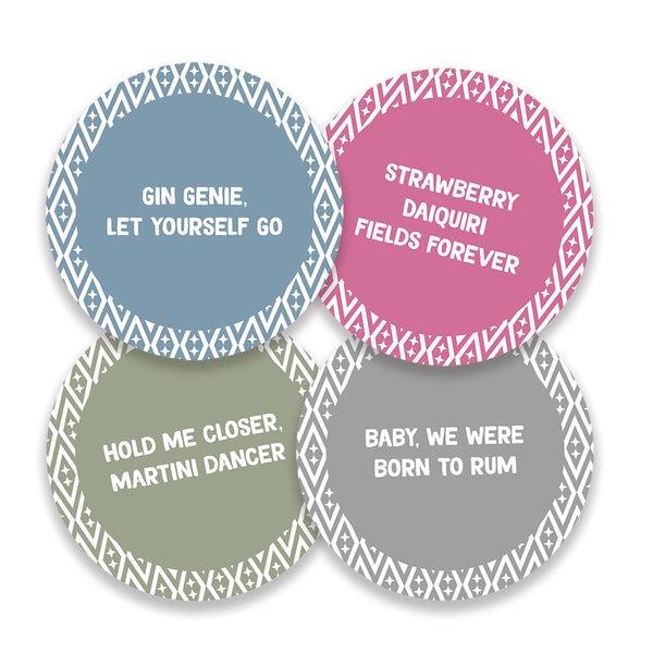 Uberstar Cocktail Coasters Series 2 - Set of 4