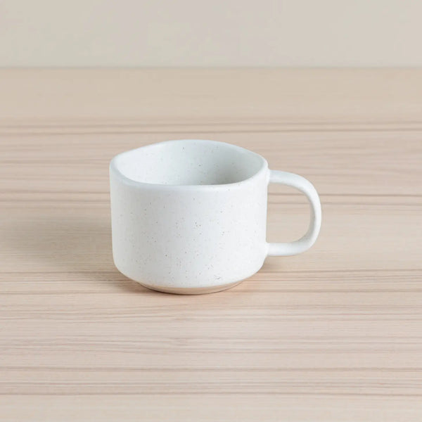 BUNNY AND CLARKE Organics Flat White Stoneware Mug