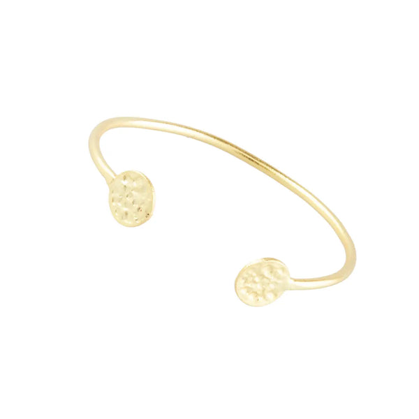 Ashiana Simple Coin Gold Bangle